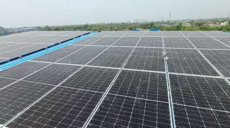 250 KW on-grid solar power plant — Textile industry, Pilkhuwa Ghaziabad